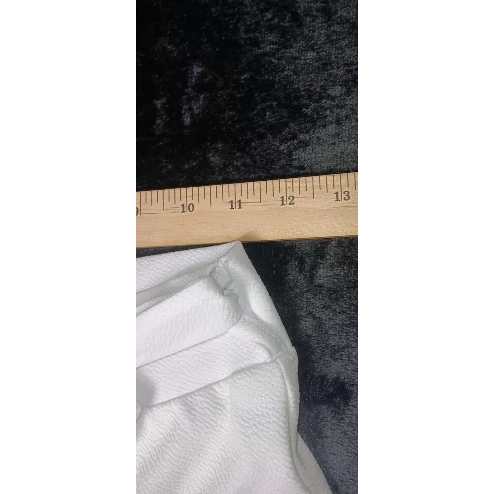 Park Avenue High Rise Bell Bottom Flare Pants S White Retro Disco 70s Festival - Picture 7 of 10